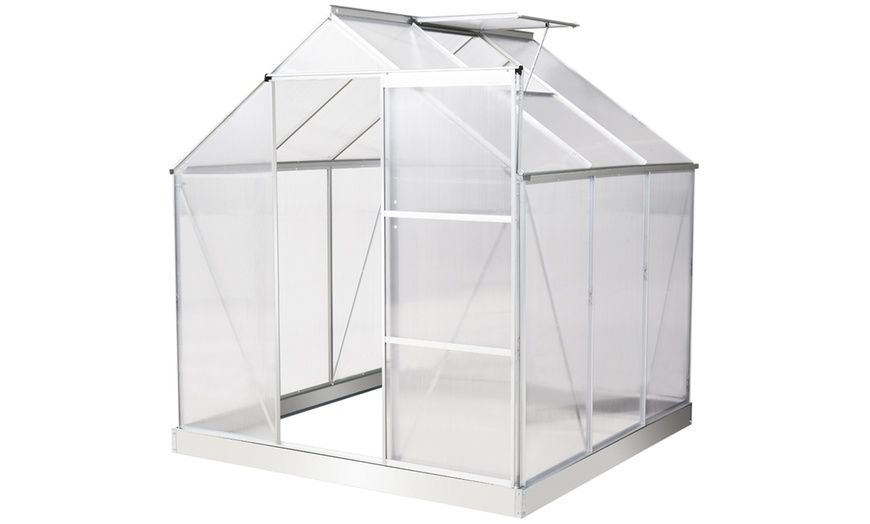 Image 15: Outsunny Polycarbonate Greenhouse