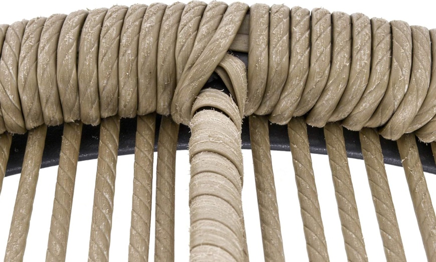 Image 9: Outsunny Woven Bistro Set with 2 Chairs and Table, Choice of Styles