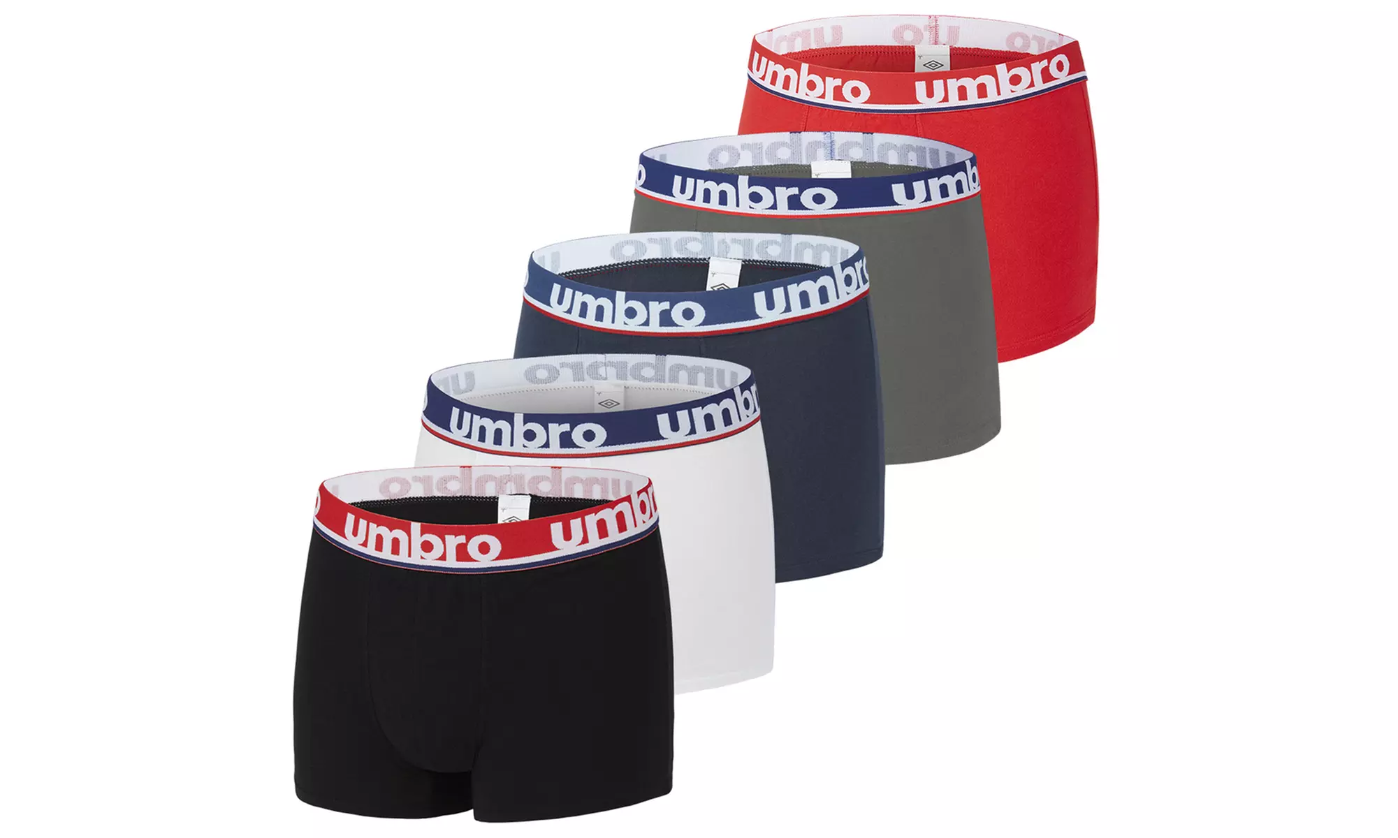 Set van 5 mannen boxershorts van het merk Umbro