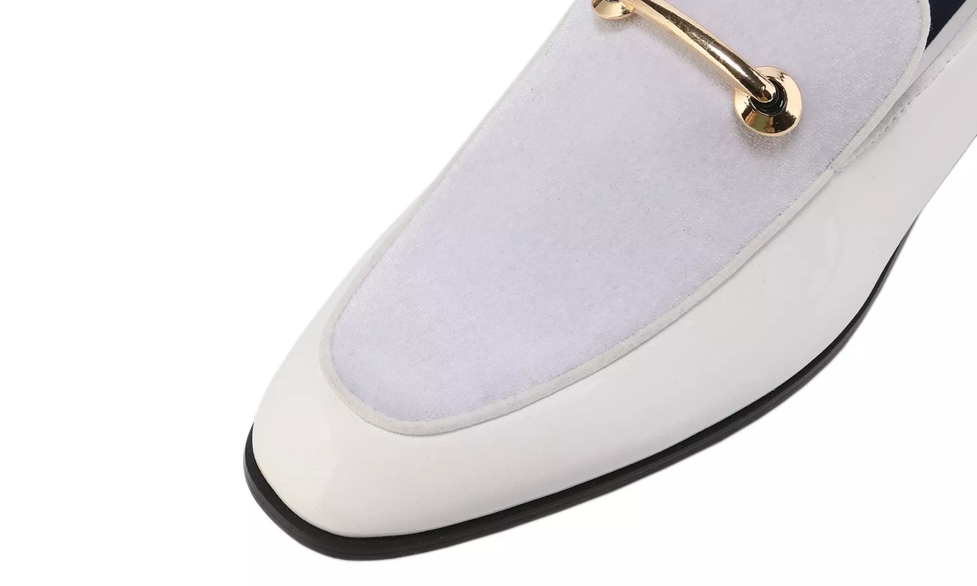 Gino Vitale Velvet & Patent Leather Slip On Dress Loafer