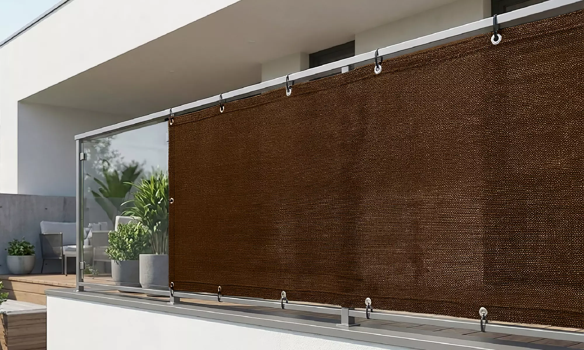 Lona protectora para balcones, terrazas y barandillas