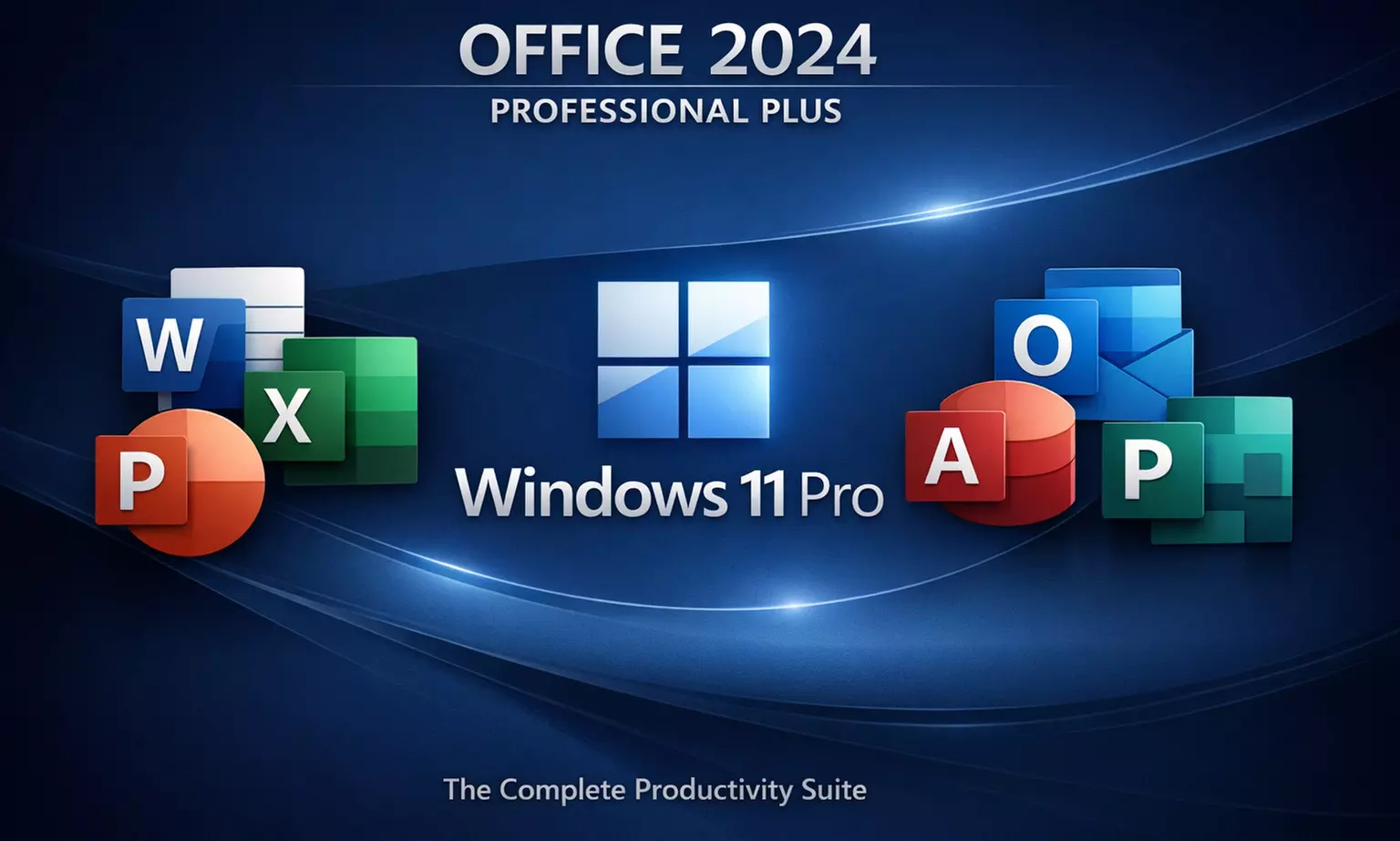 Microsoft Office 2024 + Windows 11 Bundle for 1 PC Deals — Instant Delivery