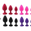 Image 1: 3Pc/Set Silicone Diamond Anal Plug Soft Massager Jewelry Anal Sex Toys Trainer
