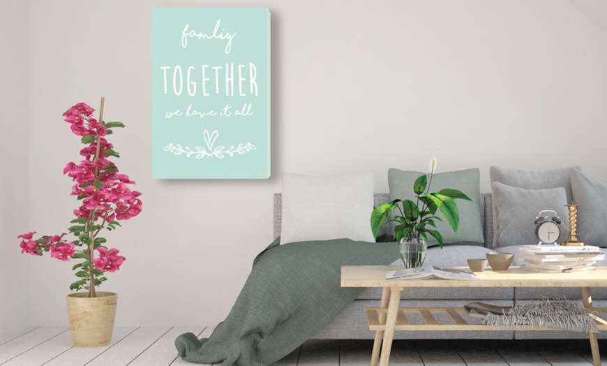 Image 8: Family Quote Canvas - 8 Designs