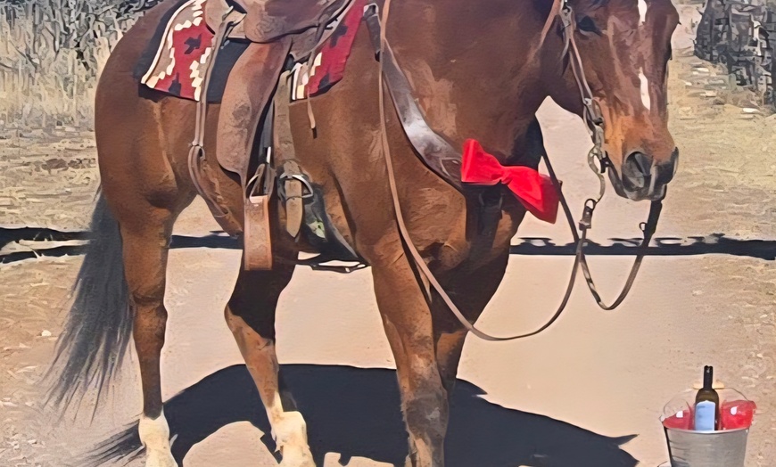 Image 3: Horse Riding & Wine Tasting Adventure at Double R Ranch