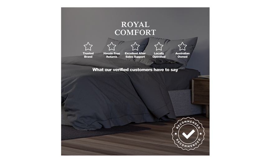 Image 11: Royal Comfort Coverlet Set - Queen - Beige-10003818