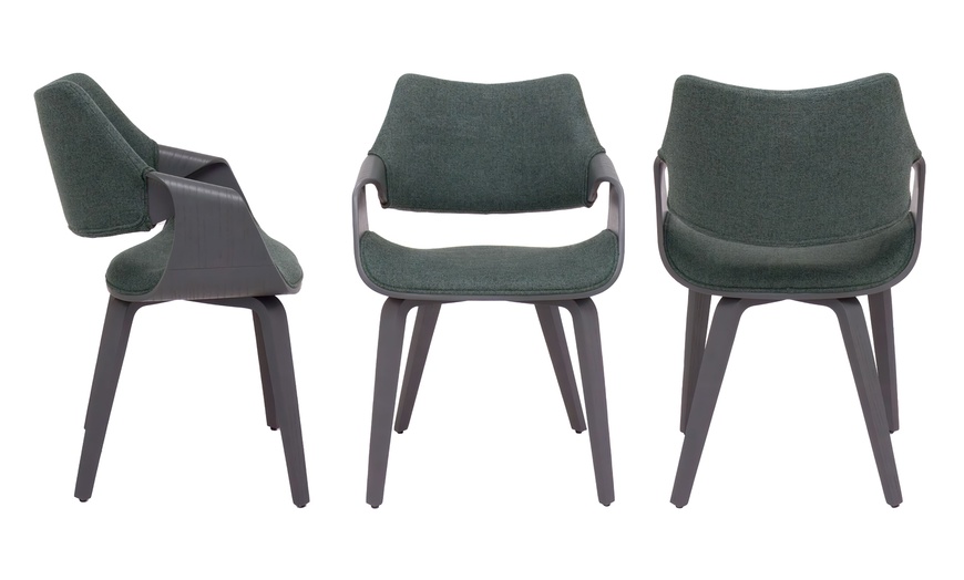 Image 3: 2-Pack de Chaises en plywood, beige neutre ou vert