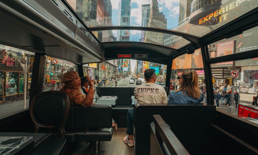 Image 5: NYC Panoramic Dining Experience: Six-Course Dinner Aboard Bustronome