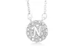Cubic Zirconia Intial Necklace - Second Medium