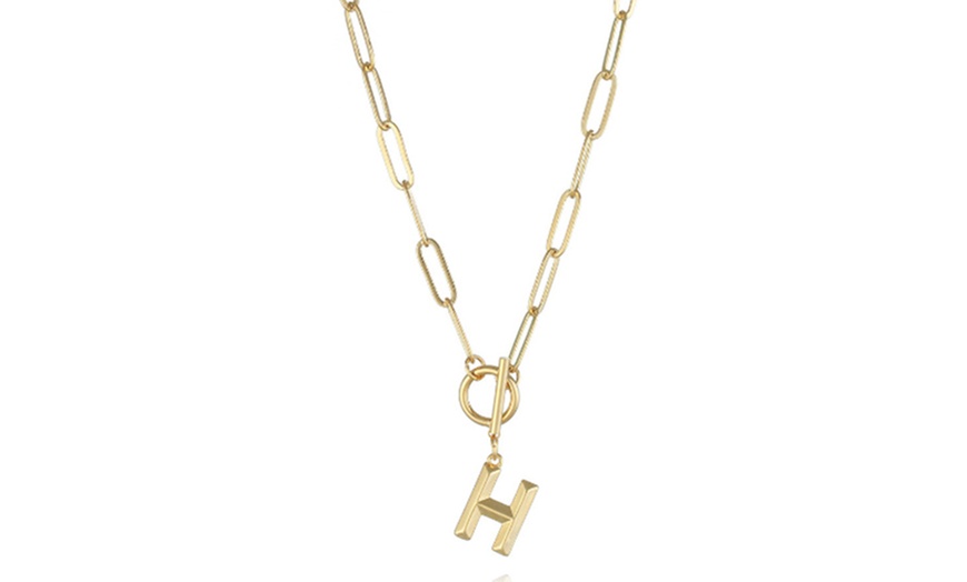 Image 10: Women's Initial A-Z Letter Necklace