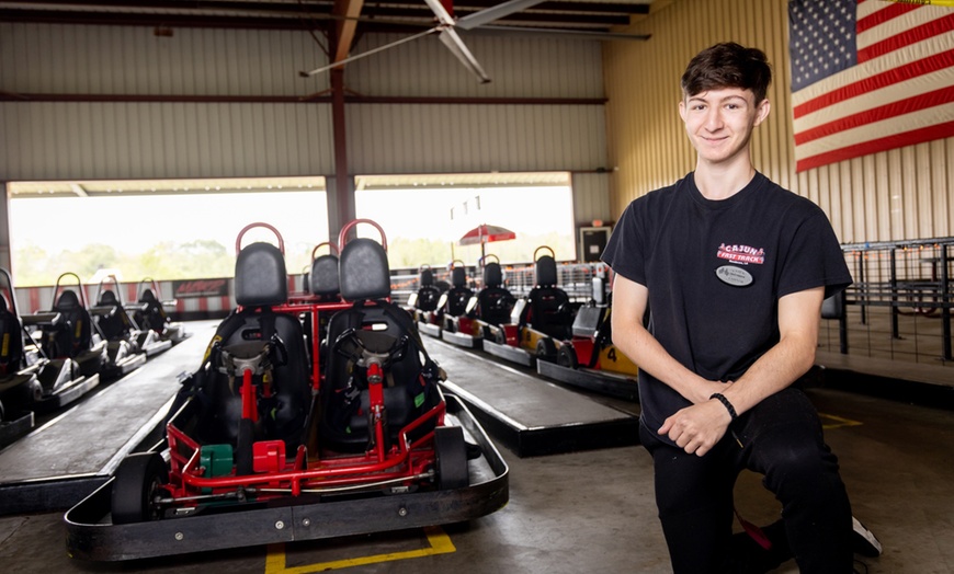 Image 3: Cajun Fast Track  Pre-Loaded Cards: Arcade, Go Karting & More