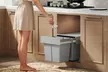 HOMCOM Soft-Close Pull-Out Under-Sink Bin with Dual 15L Compartments - Image 2