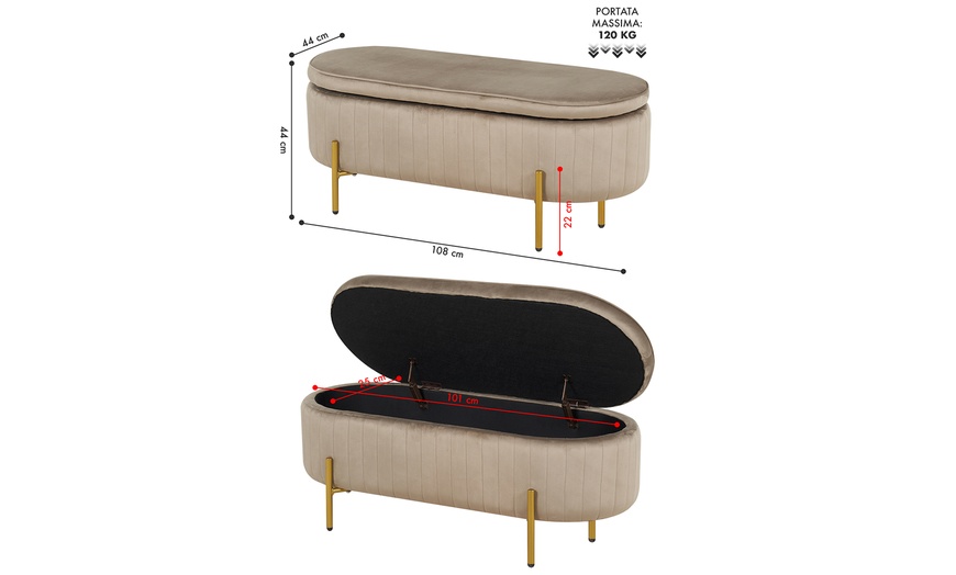 Image 35: Pouf contenitore a divanetto