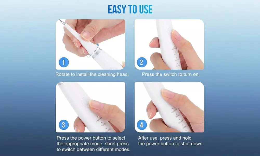 Dispositivo 2-in-1 per la pulizia dentale