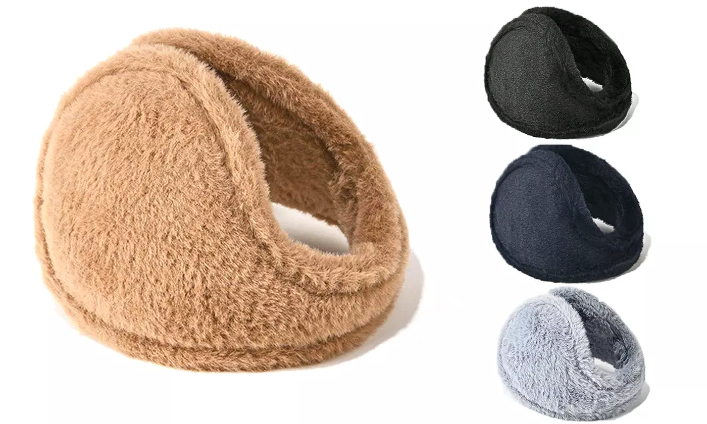 Unisex Winter Foldable Faux Fur Earmuffs