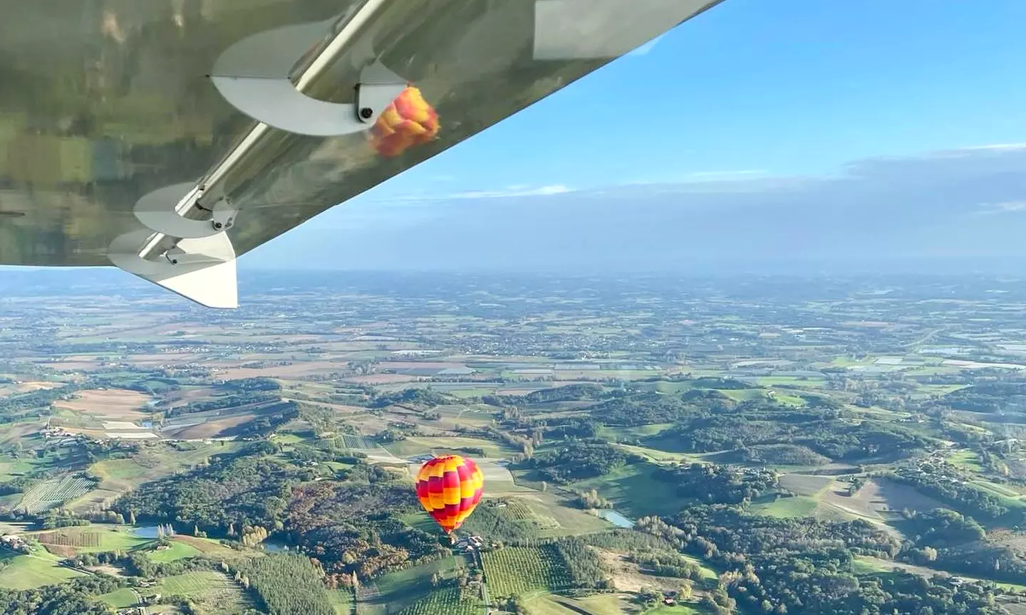 Baptême de l'air en ULM au-dessus du Lot