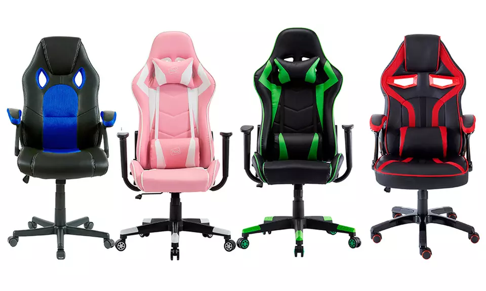 Raceline, Turbo or Massage Recliner Racing-Style Office Chair - Primary Image