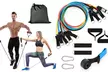 iMounTEK Resistance Bands Exercise Set Fitness Workout Tube Bands (11-Piece) - Second Medium