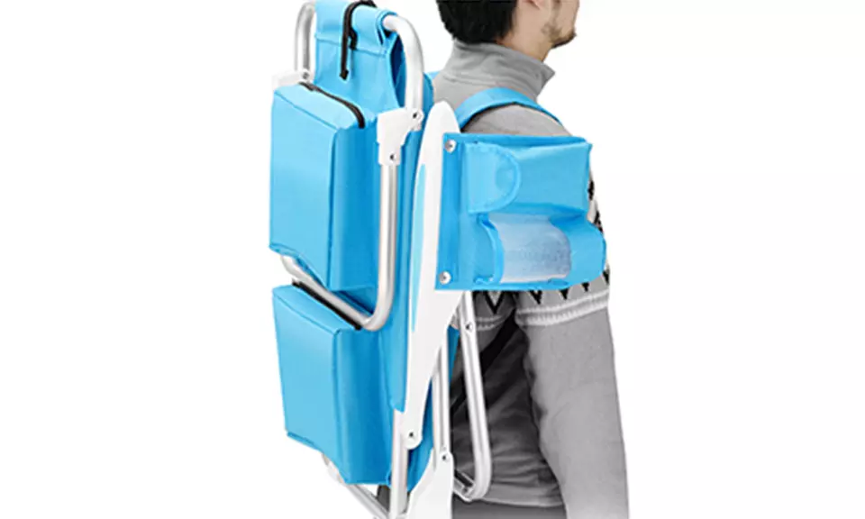 Spiaggina pieghevole con borsa termica integrata Bakaji