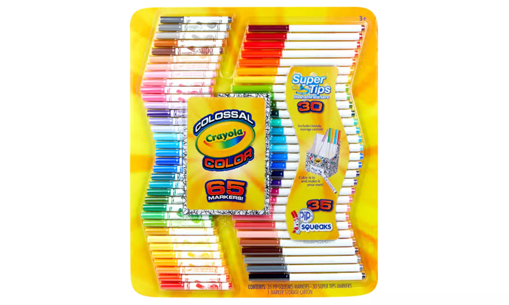 Crayola Colossal Super-Tip and Pip-Squeak Marker Kit (65-Count) - Primary Image