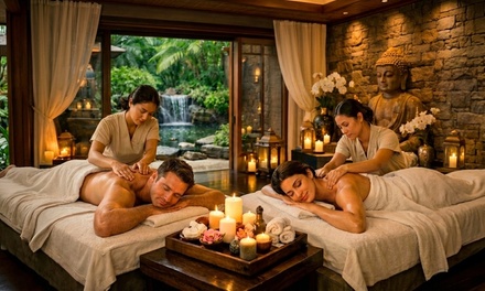 50-Minute Custom Swedish Body Massage with Hot Stone Treatment - 4H Spa