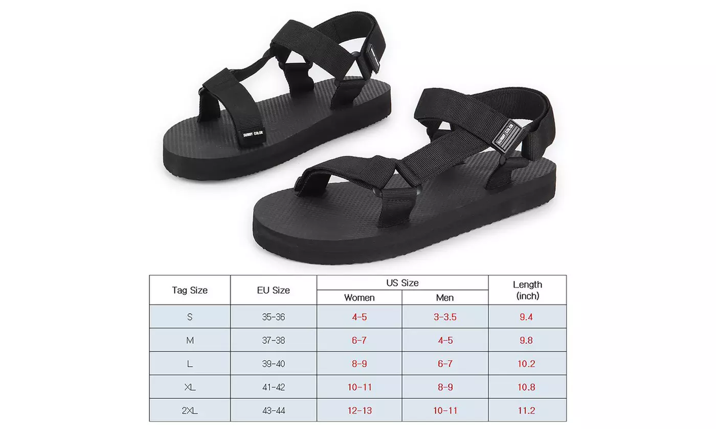 Unisex Womens Sport Sandals Yoga Mat Insole Hiking Sandals Summer Water Shoes