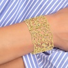 Image 3: Pulsera con cristales brillantes en dorado o plateado de SC Crystal