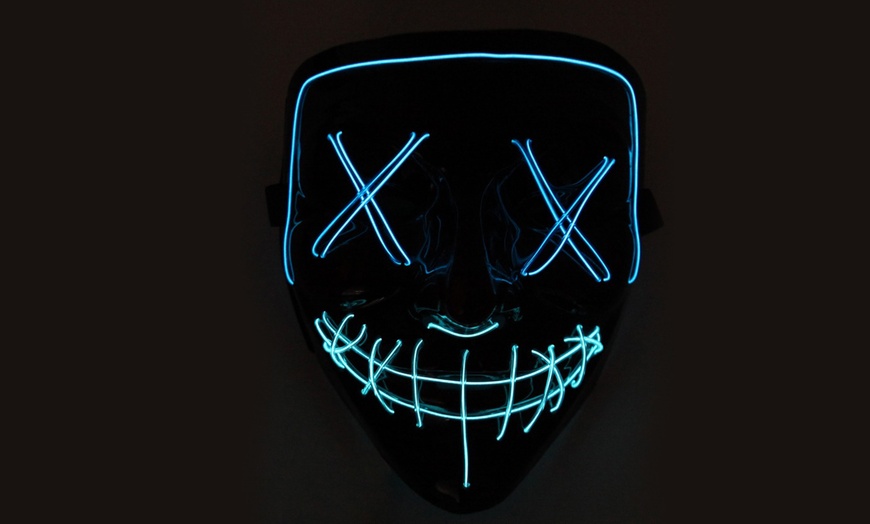 Image 11: Halloween LED Purge Mask Light Up Funny Masks