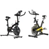 Image 1: HomCom Indoor Exercise Bike for Spin Classes or Low Impact Exercise