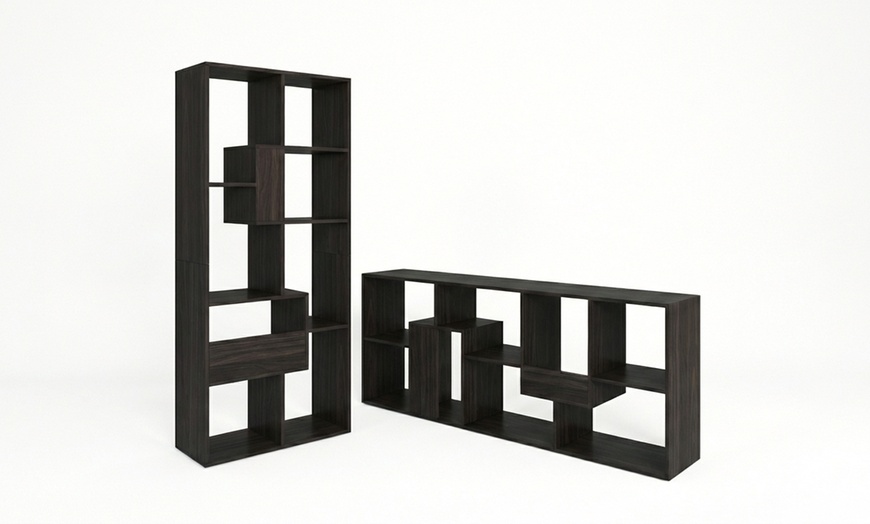 Image 18: Multi-Position Designer Bookcase