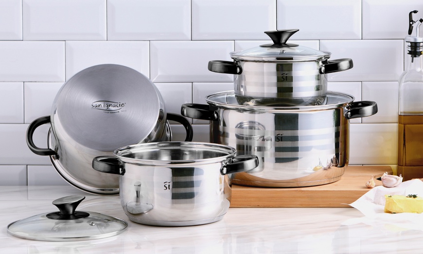 Image 3: Set de sartenes o batería de cocina de 8 piezas de San Ignacio
