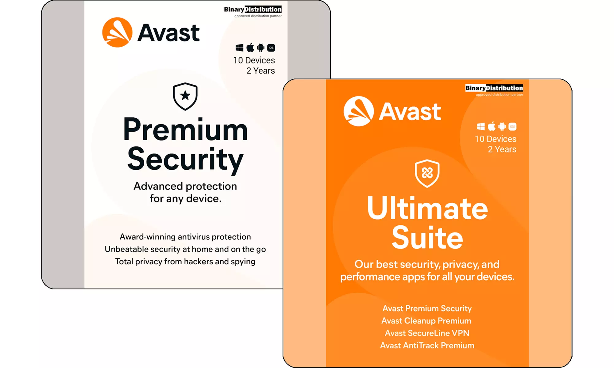 Avast Premium Security 2025 oder Avast Ultimate Suite 2025 für 10 Geräte für 2 oder 3 Jahre als Download - Primary Image