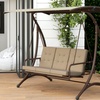 Image 9: Outsunny 3 Seater Garden Swing Seat Bed