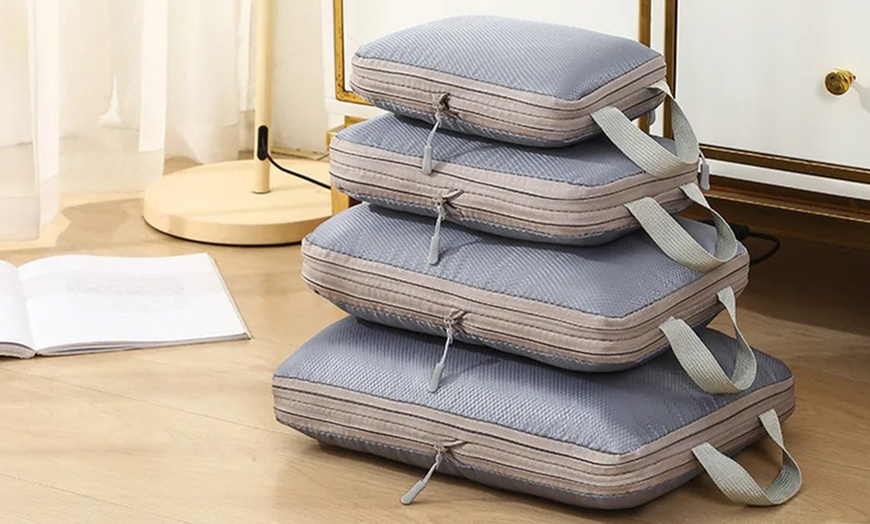 Image 10: Four-Piece Compression Storage Bags