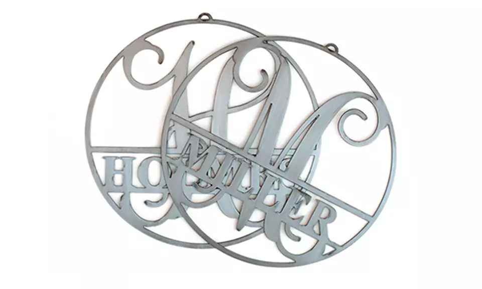 10" or 16" Handcrafted Metal Monogram from Rusted Orange Craftworks Co. (Up to 58% Off)  - Second Medium