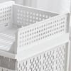 Image 3: Foldable Stackable Drawer Storage Basket 
