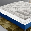 Image 1: Topper in memory foam con rivestimento camomilla
