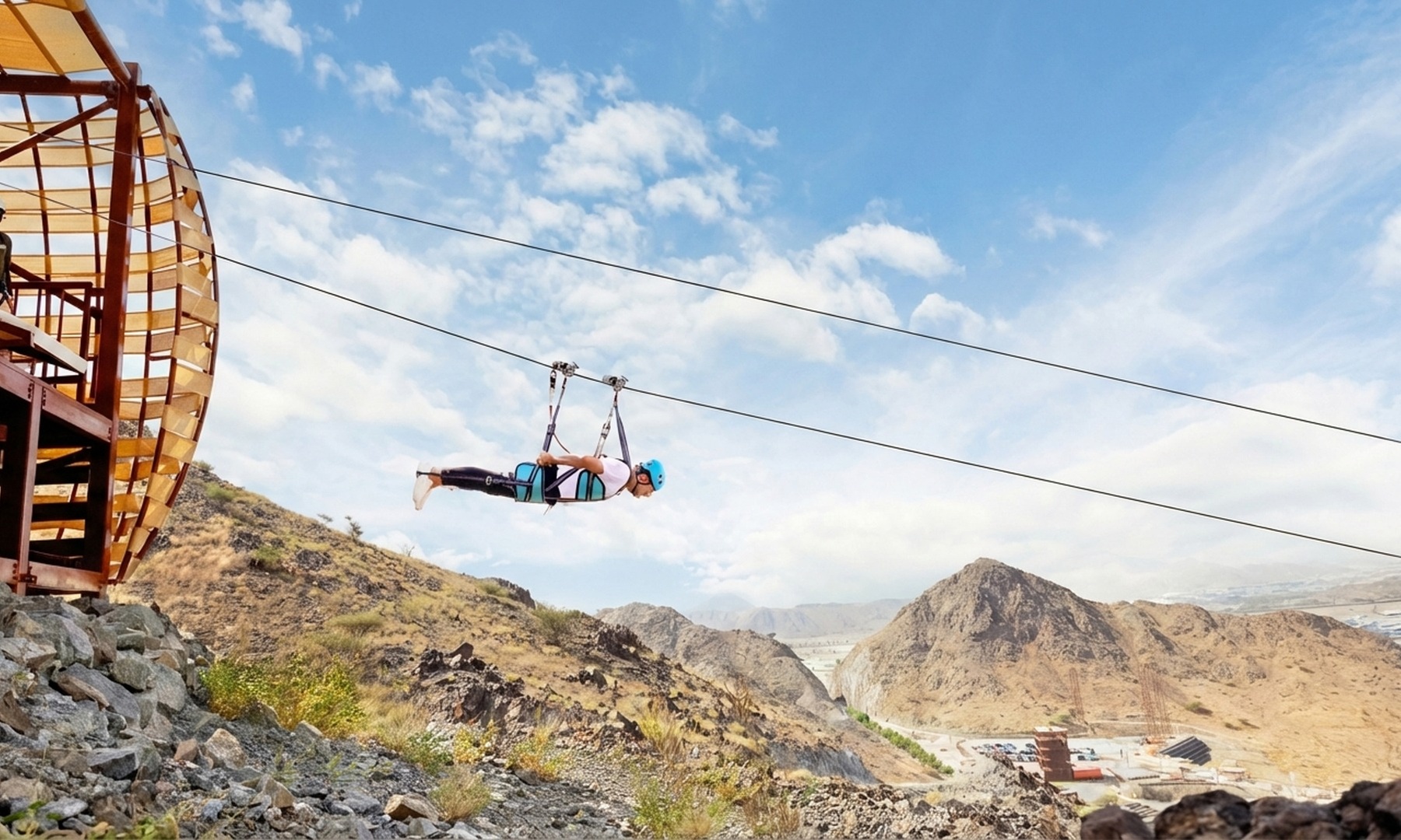Zipline Thrill Experience at Fujairah Adventure Park