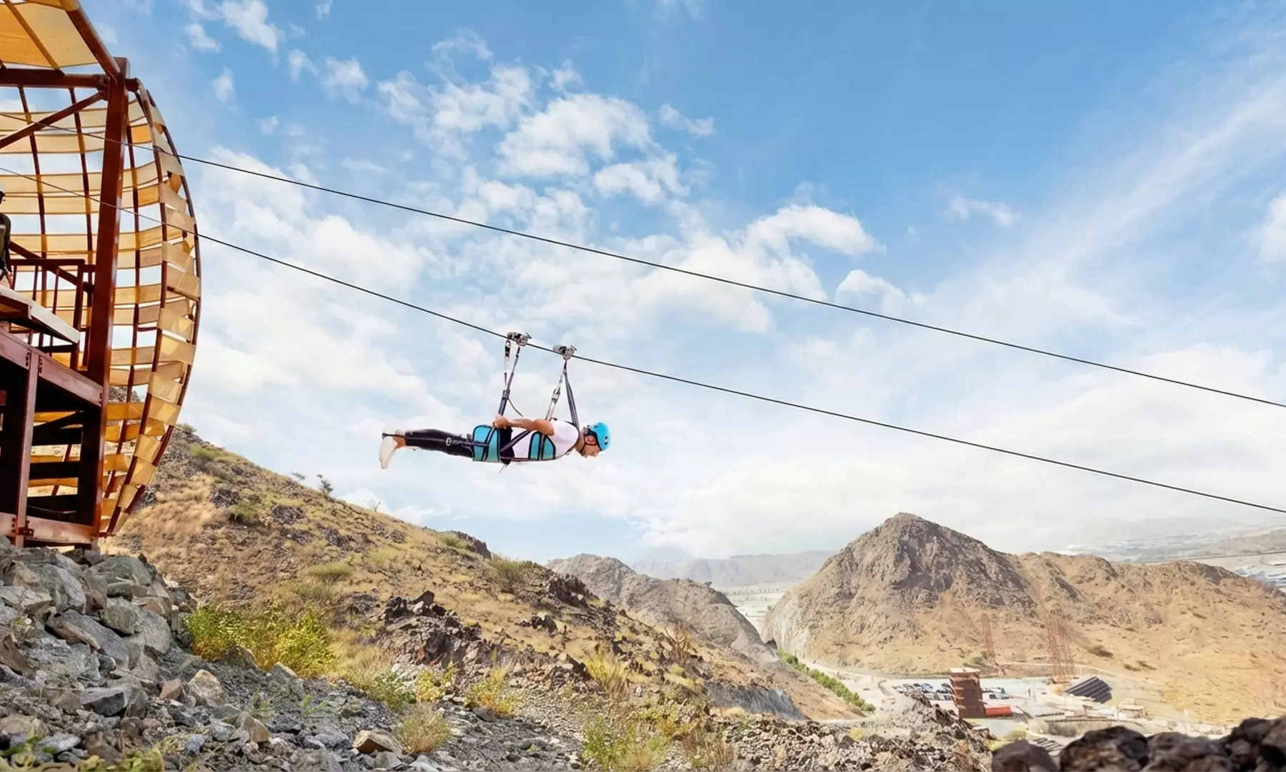 Zipline Thrill Experience at Fujairah Adventure Park
