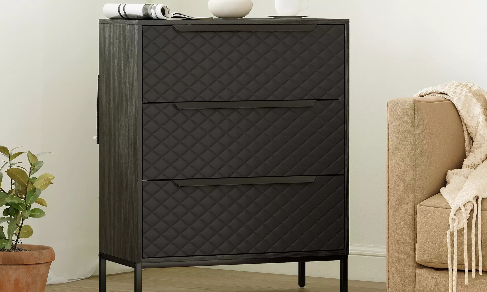 HOMCOM Fabric Drawers