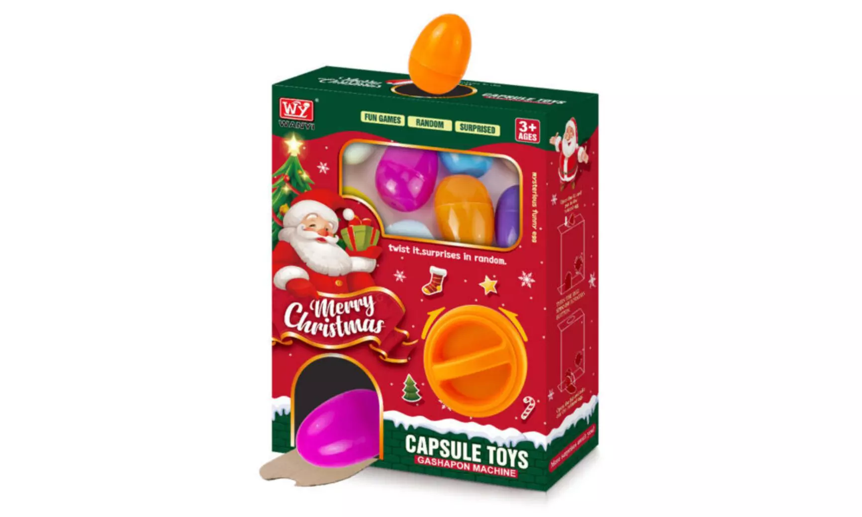 Christmas Twister Mini Blind Box, Includes Holiday Surprises