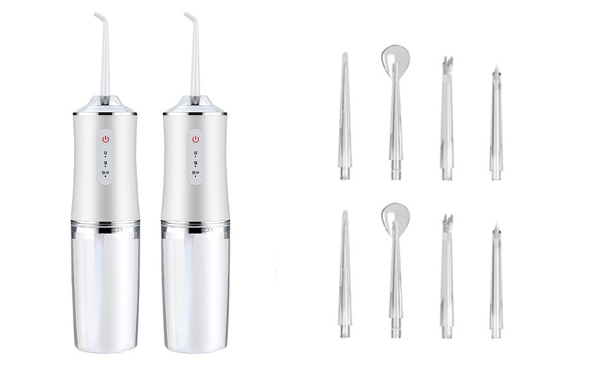 Image 7: 1x oder 2x Elektrische, kabellose Munddusche