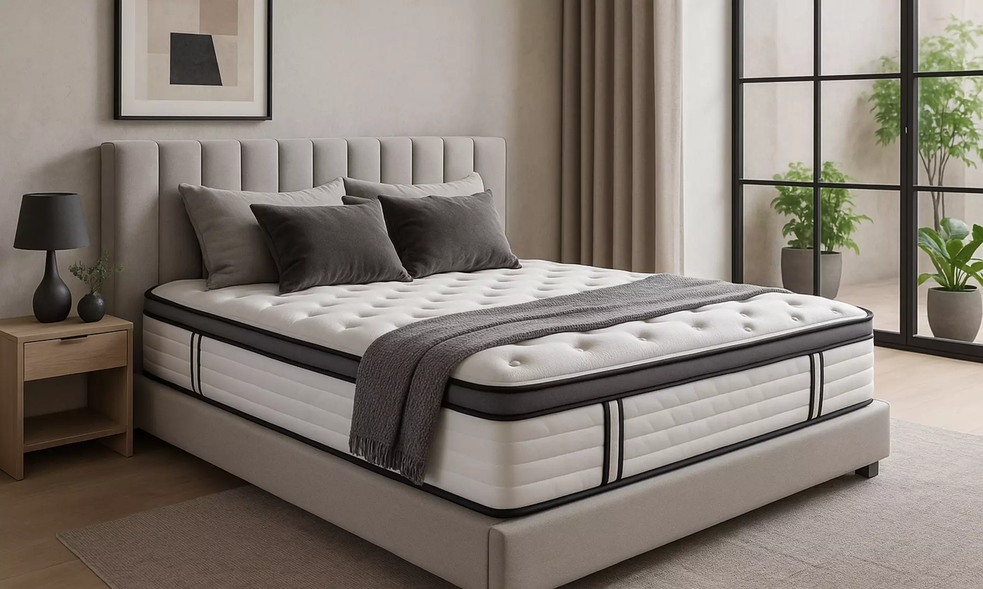 Matelas Grand View tehnologie hybride, 26 cm