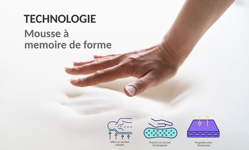 Image 6: Matelas Métropole à mémoire de forme et ressorts ensachés