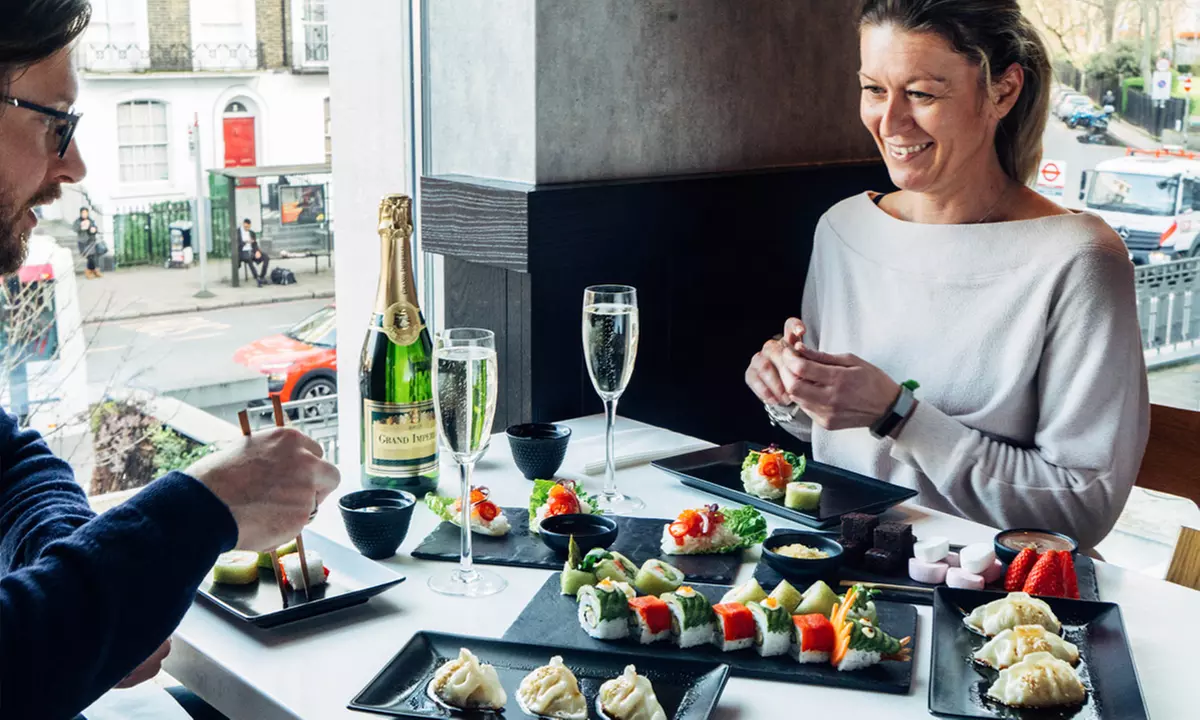 Price Drop! - Act Fast - All You Can Eat Asian Tapas & Sushi w/ Drinks