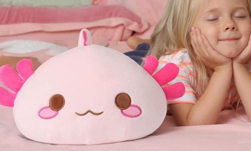 Image 2: Cute Axolotl Plush Pillow Toy