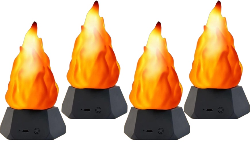 Image 7: Up to Four Outdoor Flame-Effect LED Lights