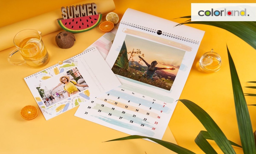 Image 1: Personalised Photo Calendar from Colorland IE