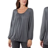 Image 5: Ladies Baggy Fit Ruched Neck Long Sleeve Top