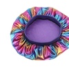 Image 8: Women Satin Night Sleep Cap Hair Bonnet Hat Silk Head Cover Wide Elastic Band